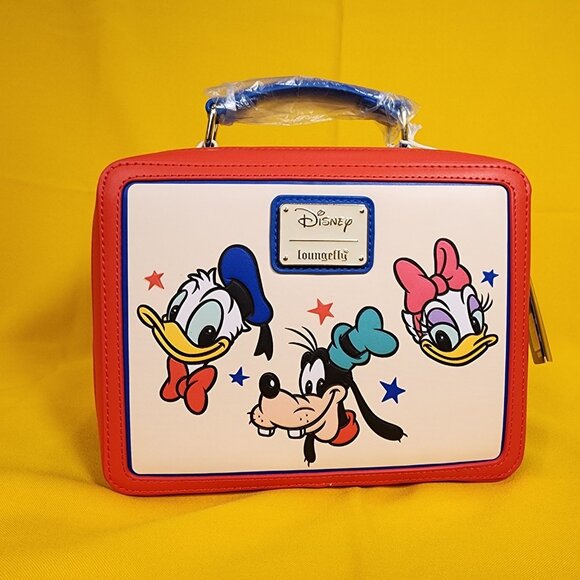 Loungefly Disney Mickey and Friends Classic Lunchbox Crossbody Bag NEW - Picture 5 of 12